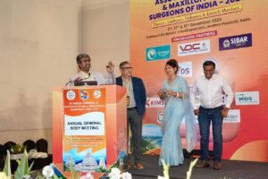 Treasurer of Association of Oral and Maxillofacial Surgeons India during the AGM at the 49th Annual Conference in Visakhapatnam